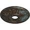 Ekena Millwork Valletta Ceiling Medallion (Fits Canopies up to 3 1/2"), 18"OD x 3 1/2"ID x 1"P, Bronze Blue Patina CM18VLBBS - alternate 3